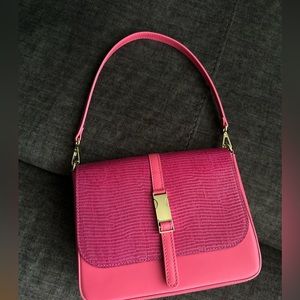 VALENTINA FIORE, PINK REAL LEATHER BAG